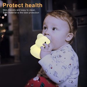 Koala lampe LED Veilleuse Pour <span class=keywords><strong>Bebe</strong></span> Enfant Capteur Musical Enfant Babi Chambre Silicon Cartoon Lampe Sommeil Veilleuse Veilleuse pour Enfants - Product Image 4