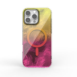 IMD Luxe Double Couches Léopard Cool Aurora perle Shell Motif Magnétique Téléphone étui pour iphone 16 15 14 13 12 Pro Max Plus - Product Image 5