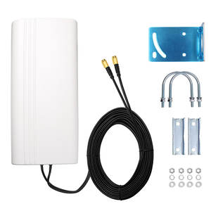 1710- 2690MHz 2x18dBi Panel de conexión direccional polarizado dual antena mimo LTE 4g antena de globo exterior para la mayoría de los dispositivos celulares - Product Image 3