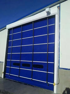 Fabriqué en Chine prix de gros <span class=keywords><strong>PVC</strong></span> roulement rapide flexible de levage par induction industriel portes industrielles empilables à grande vitesse - Product Image 2