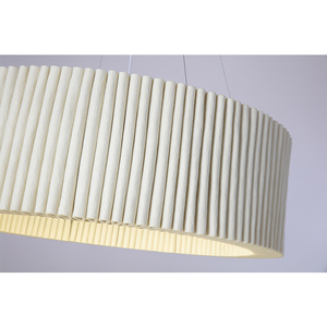 Illuminazione Vintage americana enorme paralume in feltro bianco soffitto acustico per la casa sospeso lampada a sospensione creativa per soggiorno - Product Image 6