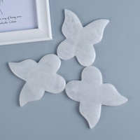 Prix usine jade blanc massage d'accupression du visage forme unique pierre naturelle gua sha outil papillon jade blanc