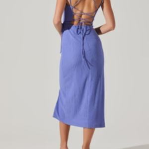 Venta caliente moda señoras verano elegante Midi vestido sin espalda para vestido de mujer - Product Image 6