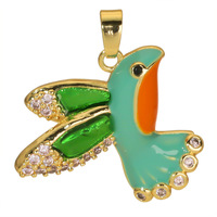 Ailes d'Ange Oiseau Accessoires Pendentif DIY Bracelet Collier Pendentif Simple Charms Laiton Fait Main