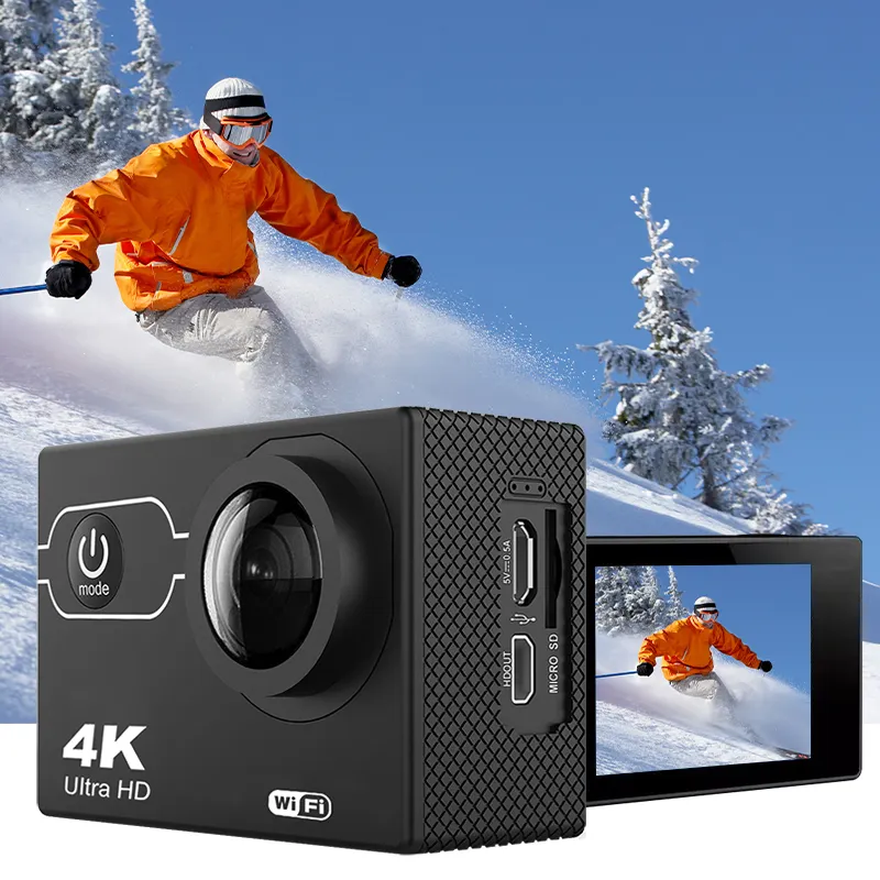 Hot Sale 4K Ultra HD Digital 60fps 30fps 30M Remote Sports Action Camera MINI Camara Deportivas Wifi