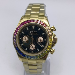 Montre à quartz pour homme de haute qualité en acier inoxydable avec mouvement VK63, logo SEILOCE, design luxueux et caractéristiques étanches - Product Image 4