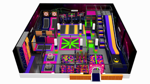 <span class=keywords><strong>Trampoline</strong></span> interactif en mousse d'acier inoxydable de marque Mutong Parc d'aventure <span class=keywords><strong>Trampoline</strong></span> de saut d'intérieur pour enfants adultes personnalisable - Product Image 5