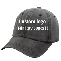 Gorra de Béisbol de Mezclilla de Algodón Lavado Estilo Vintage 2555, con Logotipo Personalizado, Estilo Urbano, Versátil para Otoño e Invierno