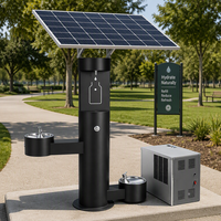 Fontaine à eau solaire extérieure avec distributeur d'eau froide et remplisseur de bouteilles pour parcs, écoles et espaces publics