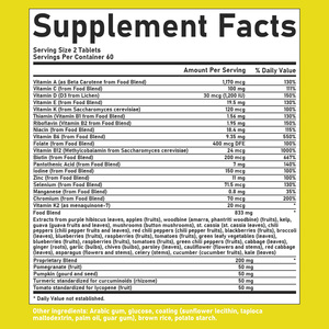 Tabletas Multivitamínicas Personalizadas para Hombre con MOQ Bajo, Suplemento de Alimentos Integrales con Vitamina A y Biotina que Ayuda a la Producción de Energía - Product Image 3
