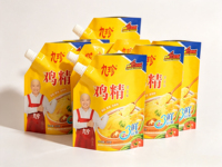 Sachet Doypack Personnalisé avec Bec Verseur, Qualité Alimentaire, pour Emballage de Granulés Secs et Assaisonnements