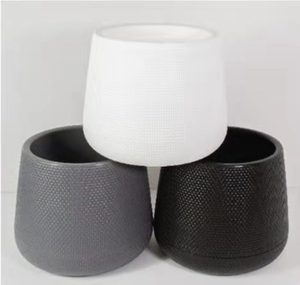 Yicai 2021 Hot Sale In Thailand, Malaysia, Philippines Modern 5 7 9 Inches Plant Pot Weave Plastic Flower Pot Maceta