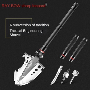 Xẻng đa chức năng là một công cụ cắm trại ngoài trời sắc nét làm bằng đá lửa và thép mangan - Product Image 4