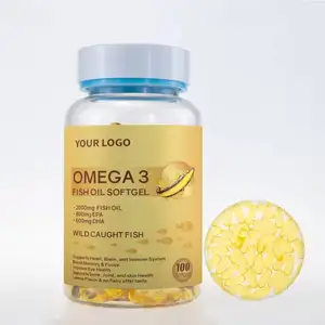 GMP Fábrica de aceite de pescado omega 3 softgel 500mg OEM ODM omega 3 cápsula blanda masticable