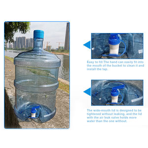 Ventas directas de fábrica Cubo de mango de plástico de <span class=keywords><strong>5</strong></span> galones con grifo 19L Botella de agua mineral Cubo de PC - Product Image 6