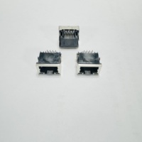 Conector Modular XW-ETLINK de 1 Puerto POE+ Ethernet RJ45 10G 5G 10 Pines Cat5/Cat6 ABS, Conector Hembra 8P8C de Latón para PCB