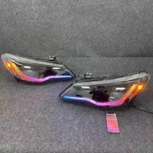Phares LED pour Honda Civic FD2 de 8e génération (2005-2012), 12V, neufs, <span class=keywords><strong>couleur</strong></span> 6000K, RGB sept couleurs, modifiés - Product Image 5