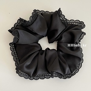 Französischer Stil Mädchen Attraktive Pferdeschwanz-Halter Haargummis mit Spitze Maßgefertigtes Haarband Mädchen Haarseil - Product Image 4