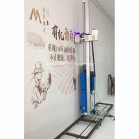 Printer dinding dua dalam satu 3D latar belakang Inkjet Cmykw Rendering langsung ke Mural tanpa batas portabel