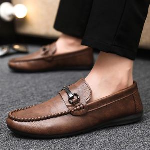 Mocasines Casuales de Verano para Hombre, de Microfibra Marrón/Negro, con Suela Suave y Transpirable, Antideslizantes - Product Image 5