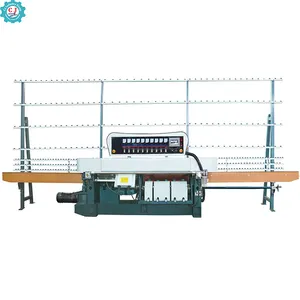 Mesin pembuat pinggiran multilevel garis lurus kaca mesin pencetak vertikal untuk mengasah dan pemolesan tepi datar