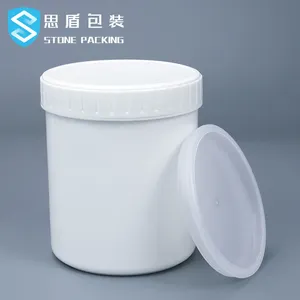 Customized Hdpe 1l Plastic Container Sealing Of Round plastic food container storage jar With Lid