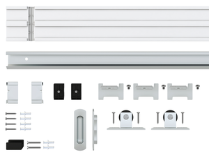 باب منزلق حديث من البي في سي للديكور الداخلي، أبواب أكورديون مقاومة للماء لغرفة الطعام، أبواب داخلية بلاستيكية جاهزة - Product Image 6