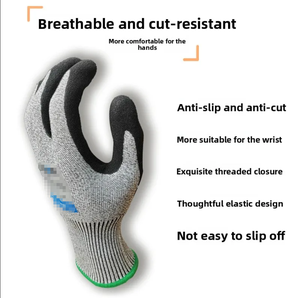 ถุงมือกันบาดระดับ 4 มาตรฐาน EN388 ANSI/ISEA ทนต่อการฉีกขาด ทนต่อสารเคมี ทนต่อการเจาะทะลุ กันน้ำ ทนต่อน้ำมัน ทำจากไนไตรล์ - Product Image 3