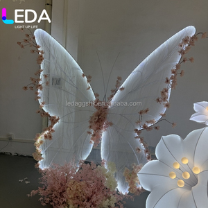 งานศิลปะผีเสื้อทำมือ LEDA สำหรับตกแต่งฉากหลังงานแต่งงาน งานแสดงสินค้าในห้างสรรพสินค้า และตกแต่งฉากถ่ายรูปงานปาร์ตี้ - Product Image 3