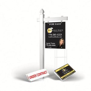 Letreros Personalizados para Inmobiliarias, Letreros con Formas, Letreros de Doble Cara para Casas en Venta, Suministros para Agentes Inmobiliarios - Product Image 1