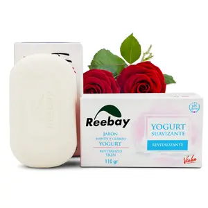 Reebay 100g 110g สีขาว, นมกุหลาบช่วยดูแลผิวสบู่อาบน้ําผิวขาวเพื่อความงามสําหรับผู้ค้าส่ง