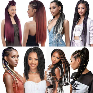 26 इंच की पूर्व-फैली हुई लौ retardant एज ब्रेडिंग बालों को आसान गर्म पानी के साथ सीधे गर्म पानी की स्थापना याकी - Product Image 6