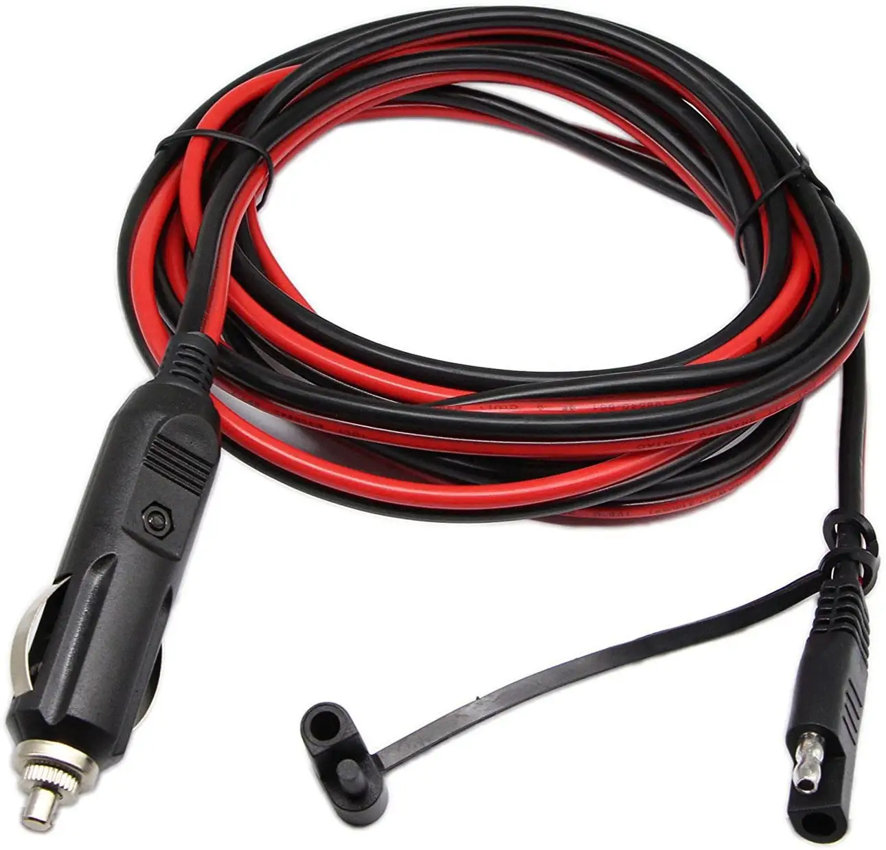Cigarette Lighter Plug to Waterproof SAE Battery Charger Cable