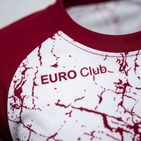 Maillot de football sublimation imprimé marbre club EURO 26/27, manches courtes raglan OEM, 100% polyester, logo personnalisé, faible MOQ