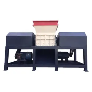 Single Double Shaft Shredding Rubber Tire Waste Plastic Bottle Metal Scrap Shredder Machine price