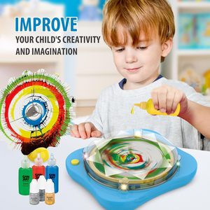 Juego de Pintura Eléctrica DIY para Niños con Luz y Música, Herramienta de Pintura en Espiral, Juguete Educativo de Arte y Manualidades para Regalo - Product Image 5