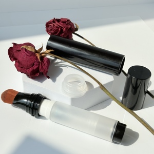 Fourniture de bouteilles d'emballage cosmétiques Bouteilles sous vide en lotion PP Bouteilles pulvérisatrices de 12ml 20ml avec pinceaux de maquillage, - Product Image 5