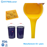 Vente chaude de caoutchouc de silicone pour la fabrication de moules, pour faire des moules à la main, caoutchouc de silicone RTV-2