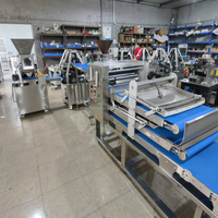 Machine à rouler le pain baguette entièrement automatique industrielle, ligne de production continue pour la mise en forme du pain long