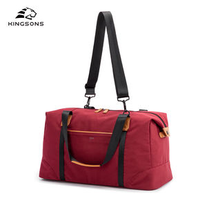 2025กระเป๋าทรงดัฟเฟิลโพลี + หนังสีแดงรีไซเคิลเป็นมิตรกับสิ่งแวดล้อม32L กระเป๋ากีฬายิมหลากสีพร้อมกระเป๋าซิปด้านหลังออกแบบโลโก้ได้ตามต้องการ - Product Image 4