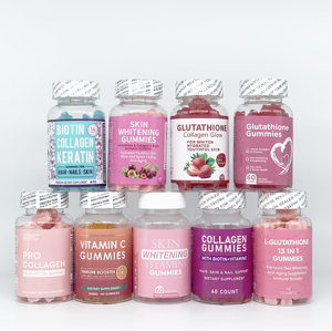 OEM Beauty Kruidensupplement voor Volwassenen Effectieve Huidverheldering & Verbleking Collageen Vitamine Gummy Candy 60 Gummies/Fles - Product Image 1