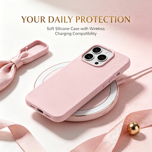 Custodia di Lusso in Silicone Liquido per <span class=keywords><strong>iPhone</strong></span> 17 Pro Max, Cover Protettiva Magnetica Soft Touch con Magnete, Ultra Sottile - Product Image 5