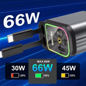 Chargeur de voiture rétractable 4 en 1 120W avec câble USB C <span class=keywords><strong>Lightning</strong></span> Starlight pour charge rapide sur le toit de la voiture pour les téléphones <span class=keywords><strong>iPhone</strong></span> Samsung - Product Image 5