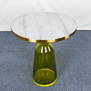 Mesa de centro de vidrio templado de diseño minimalista moderno y de lujo, muy vendida. - Product Image 3