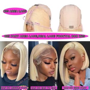 Perruque Bob Lace Front en Cheveux Humains en Gros, Perruque Bob Transparente Sans Colle Full HD Lace, Perruque Bob Courte Frontale 13*4 Lace Pas Chère - Product Image 3