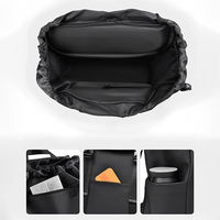 Sac à dos pour ordinateur portable 15 pouces en nylon résistant à l'eau pour homme avec logo personnalisé, idéal pour les trajets quotidiens, léger, tendance et décontracté pour les voyages