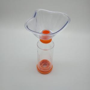 FFOG Certifié CE Classe I, Compartiment de Rétention à <span class=keywords><strong>Valve</strong></span>, Doseur Inhalateur, Entretoise, Masque Enfant en Silicone Orange Antistatique 220ml - Product Image 3