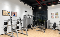 Support à haltères à deux niveaux SK-L43 avec plateaux inclinés et base stable pour salle de sport commerciale et salle de sport d'hôtel