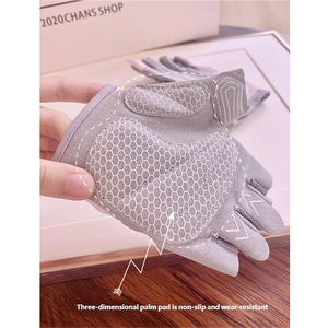 Gants de musculation antidérapants et résistants à l'usure pour femme, pour kettlebell, haltères, entraînement et fitness, demi-doigts - Product Image 4