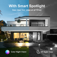 Caméra PTZ sans fil WiFi OEM O-Kam 8MP avec zoom 5X, 4 objectifs, 4 écrans, vue à 360 degrés, caméra de sécurité WiFi étanche pour extérieur